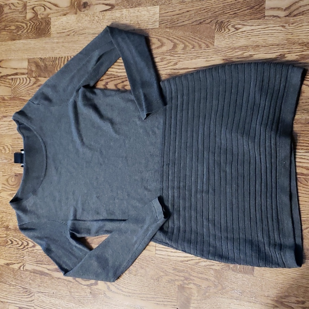 (S) Alison Sheri Viscose Blend Knit Sweater Dress Cozy Casual Comfortable